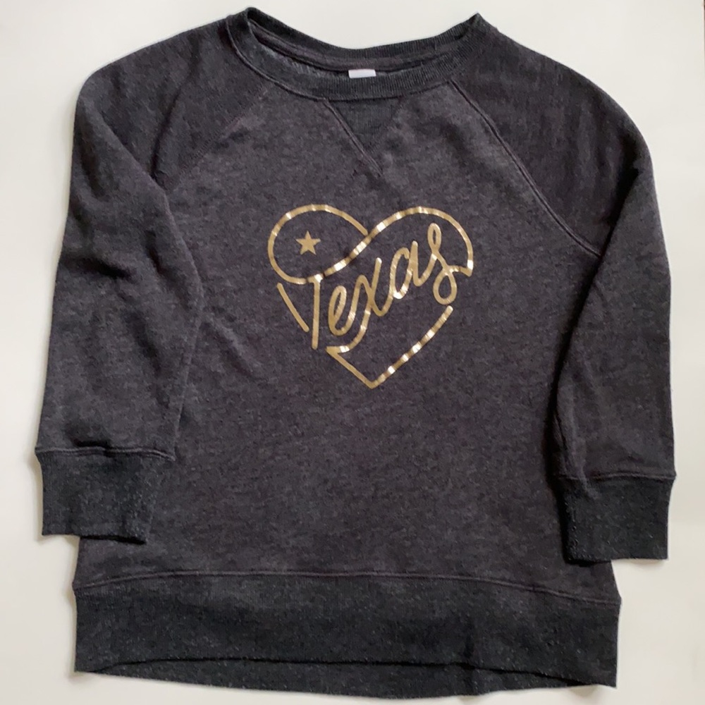 Old Navy…girl's sweater gray 6-7size, 3/4 sleeves (1)